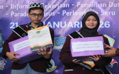Hikmah dan Wahyu Ingin Kenalkan MAN 2 Kota Cirebon Lebih Luas Lewat Duta Madrasah